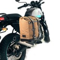 Alforja scram en lona 22l-30l + cuadro royal enfield himalayan, scram 411 derecho