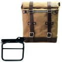 Alforja scram en lona 22l-30l + cuadro royal enfield himalayan, scram 411 derecho