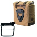 Alforja scram en lona 22l-30l + cuadro royal enfield himalayan, scram 411 derecho