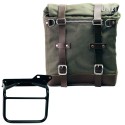 Alforja scram en lona 22l-30l + cuadro royal enfield himalayan, scram 411 derecho
