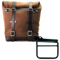 Bolso lateral scram en serraje 22l-30l + cuadro royal enfield himalayan, scram 411 izquierda
