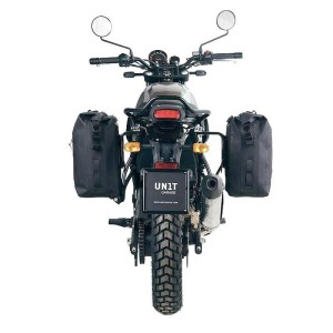 Bolso lateral khali de tpu + cuadro royal enfield himalayan, scram 411 izquierda
