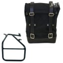Bolsa de lona 10l-14l + marco derecho de alforjas para sportail r18 kit