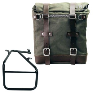 Alforja scram en lona 22l-30l + marco derecho de alforjas para sportail r18 kit