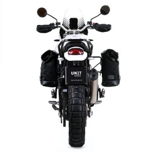 Alforja lateral canvas 10l-14l + subchasis derecho ducati desertx