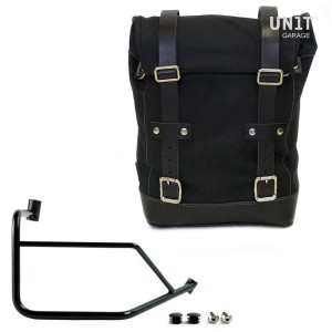 Alforja lateral canvas 10l-14l + subchasis derecho ducati desertx