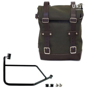 Alforja lateral canvas 10l-14l + subchasis derecho ducati desertx