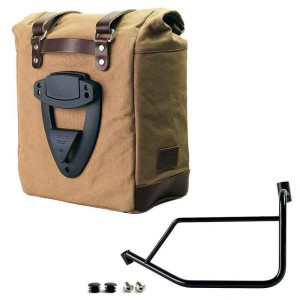 Alforja lateral scram en canvas 22l-30l + subchasis izquierdo ducati desertx