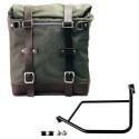 Alforja lateral scram en canvas 22l-30l + subchasis izquierdo ducati desertx