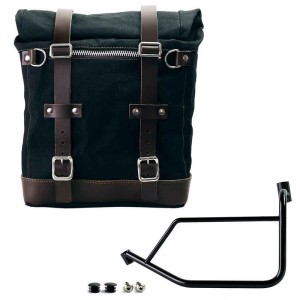 Alforja lateral scram en canvas 22l-30l + subchasis izquierdo ducati desertx