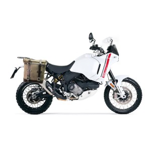 Alforja scram 22l-30l en serraje + cuadro derecho ducati desertx