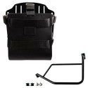 Portabolsas de aluminio con frontal de cuero regulable y enganche rápido + chasis izquierdo ducati desertx
