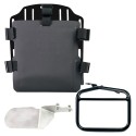 Portabolsas de aluminio con frontal hypalon regulable y enganche rápido + chasis derecho ducati desert sled