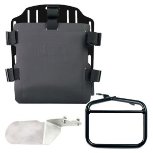 Portabolsas de aluminio con frontal hypalon regulable y enganche rápido + chasis derecho ducati desert sled