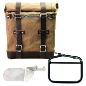 Alforja lateral scram en canvas 22l-30l + marco derecho ducati desert sled