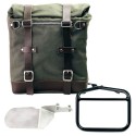 Alforja lateral scram en canvas 22l-30l + marco derecho ducati desert sled