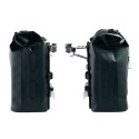 Dos bolsas laterales khali en tpu 35l - 45l + par de placas de aluminio + marcos ducati desertx
