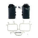 Dos bolsas laterales khali en tpu 35l - 45l + par de placas de aluminio + marcos ducati desertx