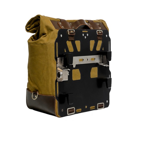 Bolsa lateral de lona cult de 40l - 50l + placa de aluminio izquierda bmw r1300gs adv