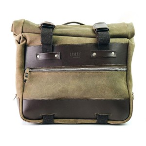 Bolso lateral de culto en piel serraje 40l - 50l + aluminio plate