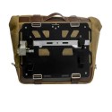 Bolso lateral de culto en piel serraje 40l - 50l + placa de aluminio izquierda bmw r1300gs adv