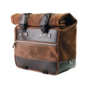 Bolso lateral de culto en piel serraje 40l - 50l + placa de aluminio izquierda bmw r1300gs adv