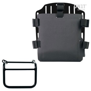 Portabolsa de aluminio con frontal ajustable de hypalon y enganche rápido + subchasis derecho triumph scrambler 1200 xc_xe (2019
