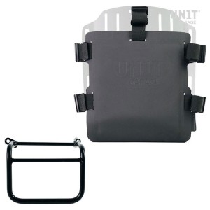 Portabolsa de aluminio con frontal ajustable de hypalon y enganche rápido + subchasis derecho triumph scrambler 1200 xc_xe (2019