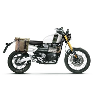 Bolso lateral scram en serraje 22l-30l + subchasis derecho triumph scrambler 1200 xc_xe (2019 en adelante)