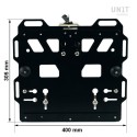 Placa de aluminio con enganche rápido frontal en hypalon y cerradura