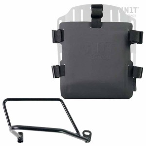 Portabolsa de aluminio con frontal ajustable de hypalon y enganche rápido + kawasaki z650rs - z900rs marco derecho