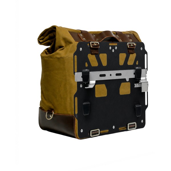 Bolsa lateral de lona cult de 40l - 50l + placa de aluminio derecha bmw r1300gs adv
