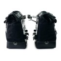 Par de maletas laterales cult en canvas 40l - 50l + par de placas de aluminio