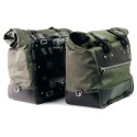 Par de maletas laterales cult en canvas 40l - 50l + par de placas de aluminio