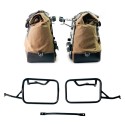 Par de bolsas laterales cult en canvas 40l - 50l + par de placas de aluminio + marcos para bolsas de aluminio bmw r12 ninet