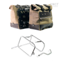 Pareja de alforjas cult en serraje 40l - 50l + placa aluminio + triumph 1200 xc-xe cuadros para bolsas de aluminio atlas