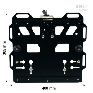 Placa de aluminio con enganche rápido frontal en hypalon y cerradura