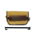 Bolsa de manillar sahara canvas + soporte de montaje para triumph scrambler 1200 xc-xe