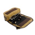 Bolsa de manillar sahara canvas + soporte de montaje para triumph scrambler 1200 xc-xe