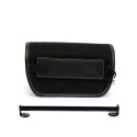 Bolsa de manillar sahara canvas + soporte de montaje para triumph scrambler 1200 xc-xe