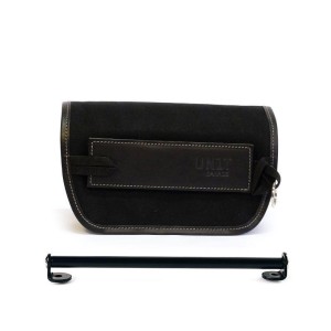 Bolsa de manillar sahara canvas + soporte de montaje para triumph scrambler 1200 xc-xe