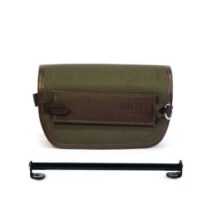 Bolsa de manillar sahara canvas + soporte de montaje para triumph scrambler 1200 xc-xe
