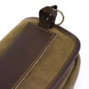 Bolsa de manillar sahara crust cuero + soporte de montaje para triumph scrambler 1200 xc-xe