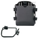 Portabolsas de aluminio con frontal regulable en hypalon y enganche rápido + chasis derecho bmw hp2