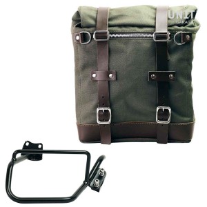 Bolsa lateral scram en lona 22l-30l + marco derecho bmw hp2