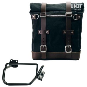 Bolsa lateral scram en lona 22l-30l + marco derecho bmw hp2