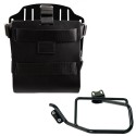 Portabolsas de aluminio con frontal de cuero regulable y enganche rápido + bastidor izquierdo bmw hp2