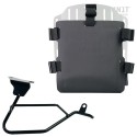 Portabolsas de aluminio con frontal regulable en hypalon y enganche rápido + cuadro moto guzzi v100 mandello dx