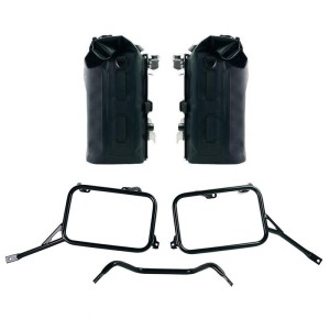 Dos bolsas laterales khali tpu 35l - 45l + par de placas de aluminio con r80g/s y r80 gs basic frames