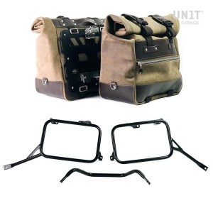 Pareja de alforjas cult en serraje 40l - 50l + aluminio plate + r80g/s y r80 gs basic frames